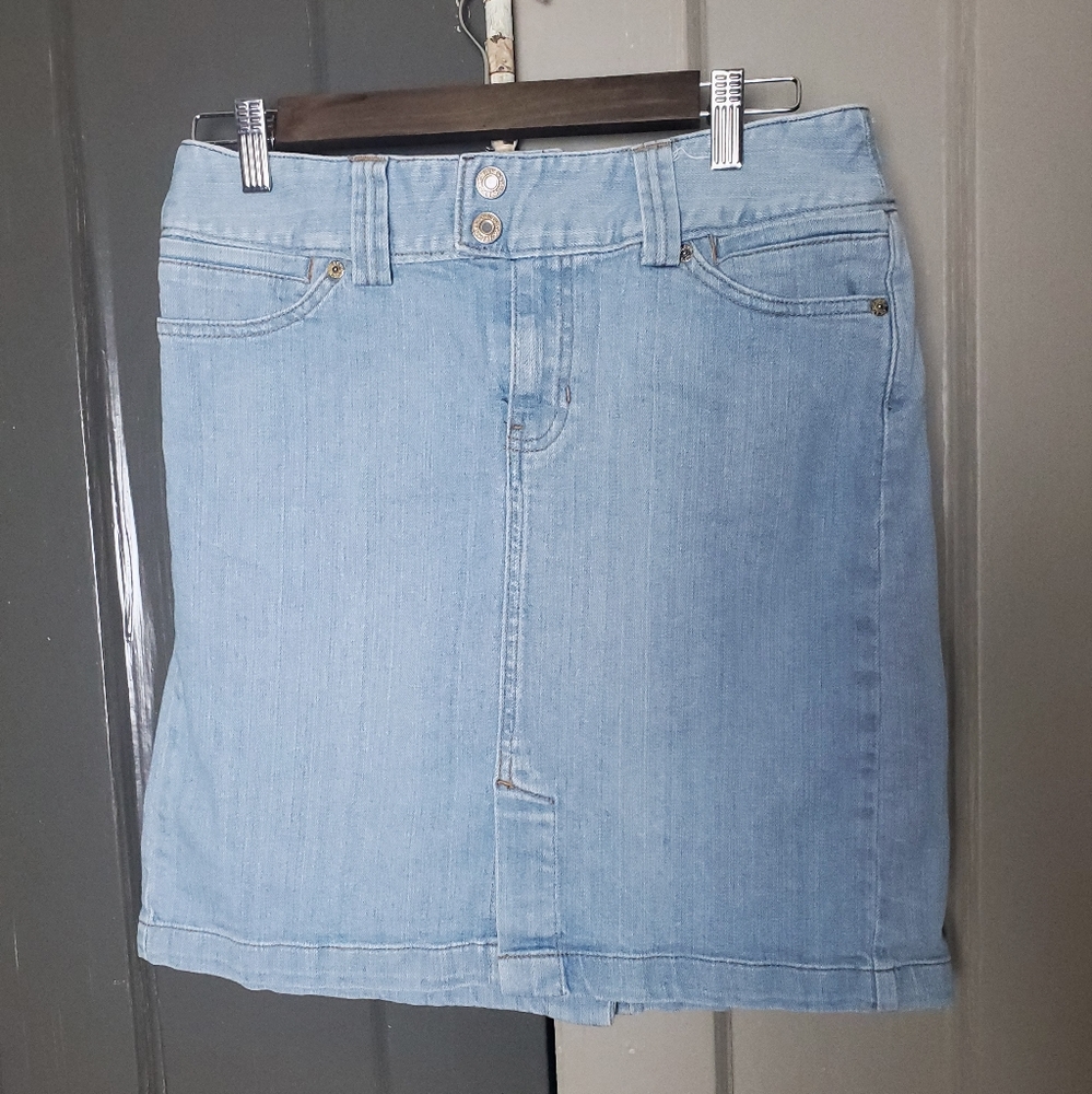 GAP Sky Blue Denim Pencil Skirt